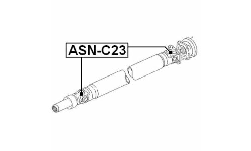 Крестовина карданного вала 24x43.5/65 Febest, арт. ASN-C23
