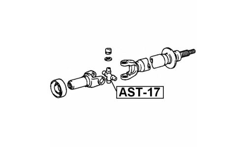 Крестовина карданного вала 29x49/78 Febest, арт. AST-17