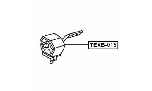 Крепление выхлопной трубы Febest, арт. TEXB-015