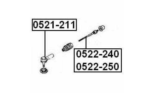 Наконечник рулевой тяги Febest, арт. 0521-211