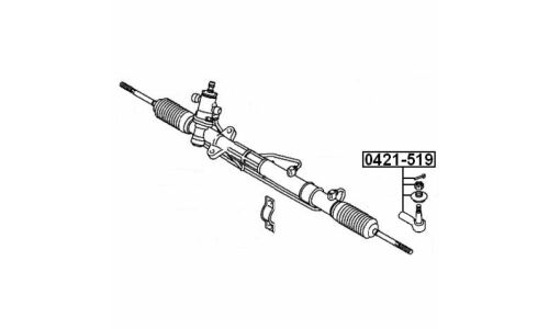 Наконечник рулевой тяги Febest, арт. 0421-519