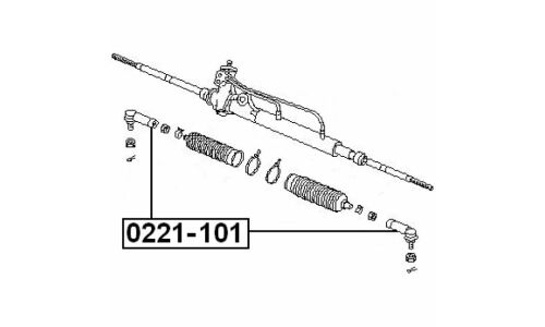 Наконечник рулевой тяги Febest, арт. 0221-101