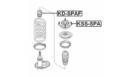 Опора амортизатора Febest, передняя, правая/левая, арт. KSS-SPA