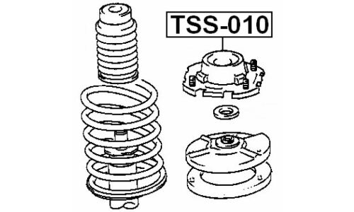 Опора амортизатора Febest передняя, правая/левая, арт. TSS-010
