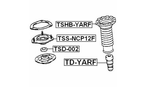 Опора амортизатора Febest передняя, правая/левая, арт. TSS-NCP12F