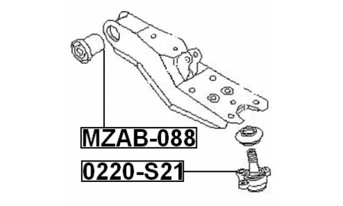 Опора шаровая Febest, арт. 0220-S21