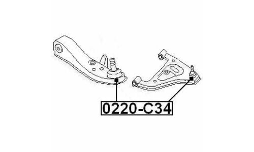 Опора шаровая Febest, арт. 0220-C34