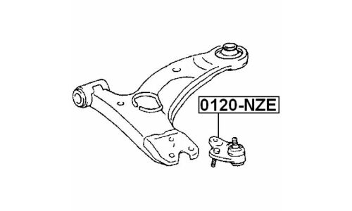 Опора шаровая Febest, арт. 0120-NZE