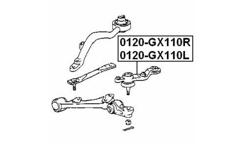 Опора шаровая Febest, арт. 0120-GX110L