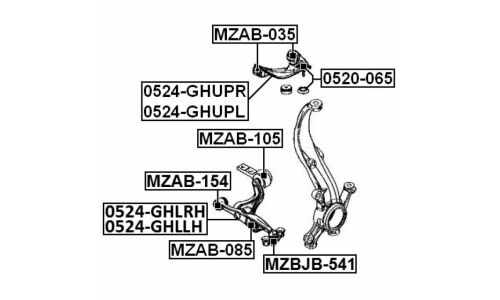 Опора шаровая Febest, арт. 0520-065