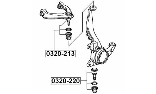 Опора шаровая Febest, арт. 0320-220
