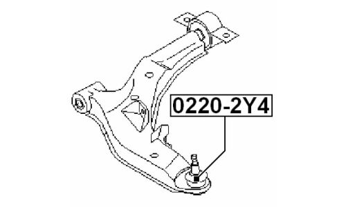 Опора шаровая Febest, арт. 0220-2Y4