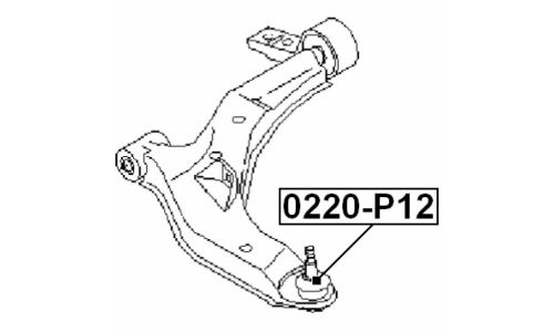 Опора шаровая Febest, арт. 0220-P12