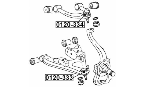 Опора шаровая Febest, передняя, нижняя, арт. 0120-333