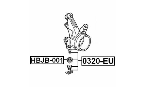 Опора шаровая Febest, передняя, арт. 0320-EU