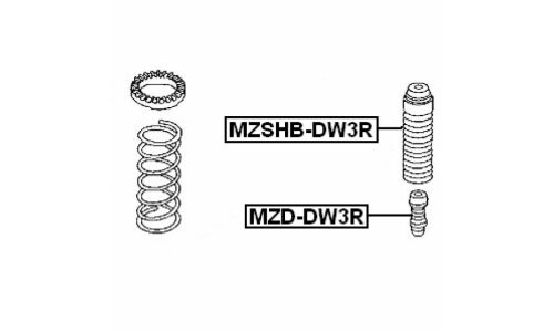 Отбойник амортизатора Febest, арт. MZD-DW3R