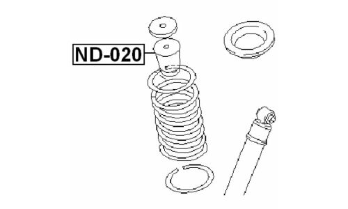 Отбойник амортизатора Febest, арт. ND-020