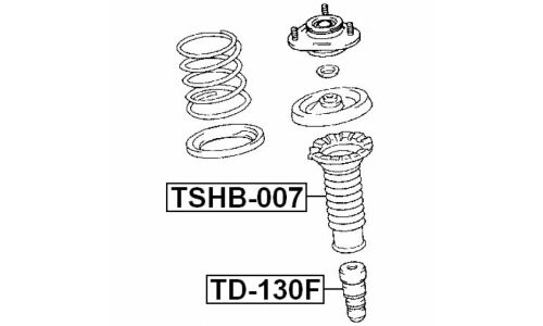 Отбойник амортизатора Febest, арт. TD-130F