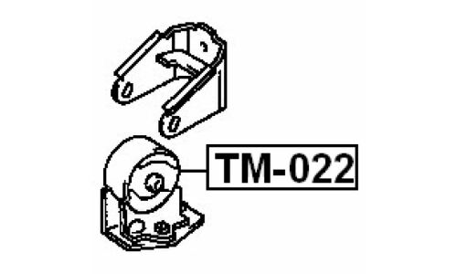Опора (подушка) двигателя Febest, арт. TM-008