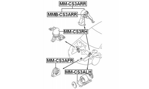 Опора (подушка) двигателя Febest, арт. MM-CS3ARR