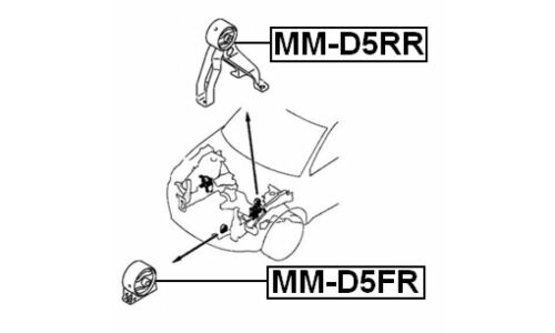 Опора (подушка) двигателя Febest, арт. MM-D5RR