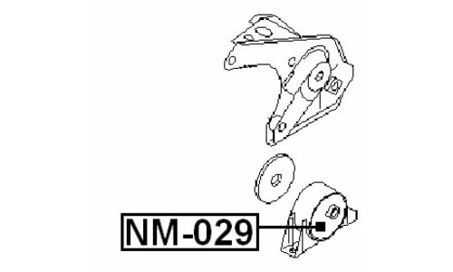 Опора (подушка) двигателя Febest, арт. NM-029