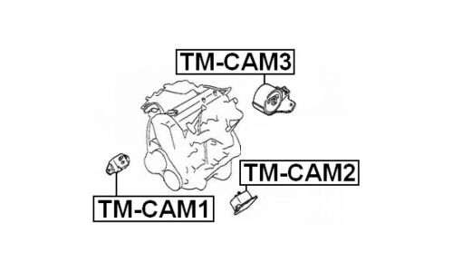 Опора (подушка) двигателя Febest, арт. TM-CAM3