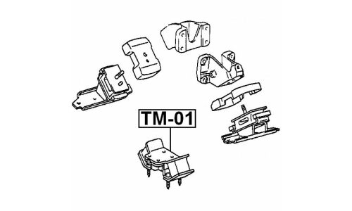 Опора (подушка) двигателя Febest, арт. TM-01