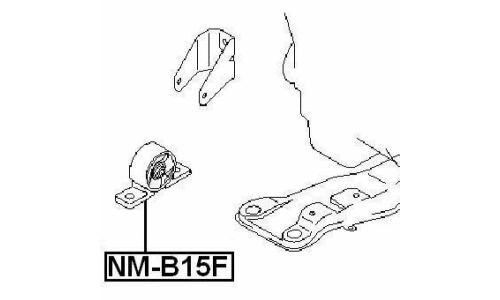Опора (подушка) двигателя Febest, арт. NM-B15F
