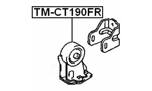Опора (подушка) двигателя Febest, арт. TM-CT190FR