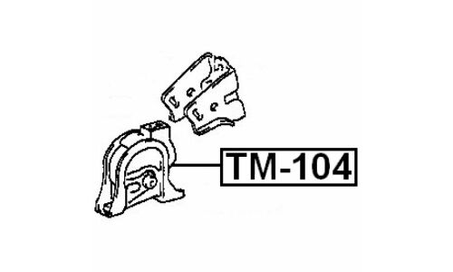Опора (подушка) двигателя Febest, арт. TM-104