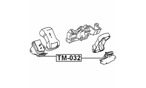 Опора (подушка) двигателя Febest, арт. TM-032