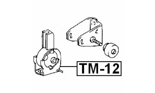 Опора (подушка) двигателя Febest, арт. TM-12