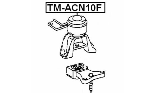Опора (подушка) двигателя Febest, арт. TM-ACN10F