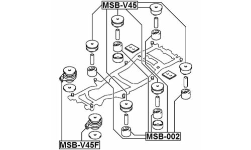 Подушка подрамника Febest, арт. MSB-V45F