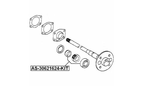 Подшипник полуоси Febest, арт. AS-30621624-KIT