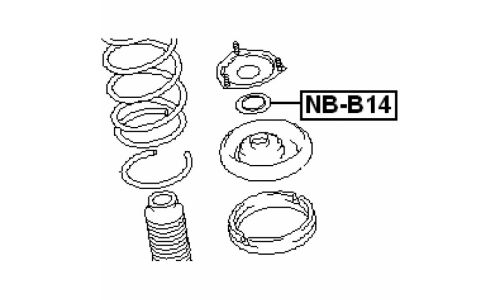 Подшипник опоры амортизатора Febest, арт. NB-B14