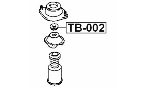 Подшипник опоры амортизатора Febest, арт. TB-002
