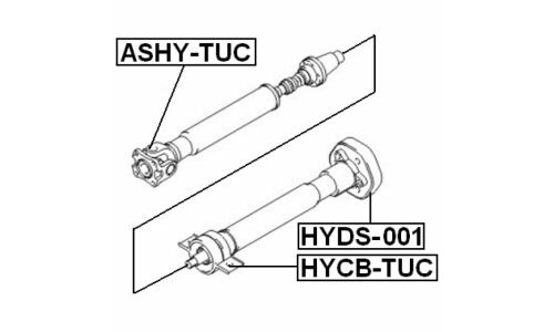 Подшипник подвесной карданного вала Febest, арт. HYCB-TUC
