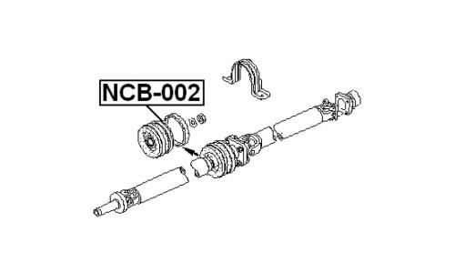 Подшипник карданного вала Febest, арт. NCB-002
