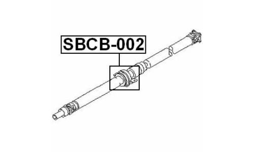 Подшипник подвесной карданного вала Febest, арт. SBCB-002