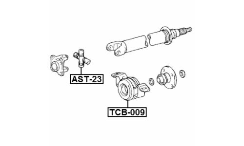 Подшипник карданного вала Febest, арт. TCB-009