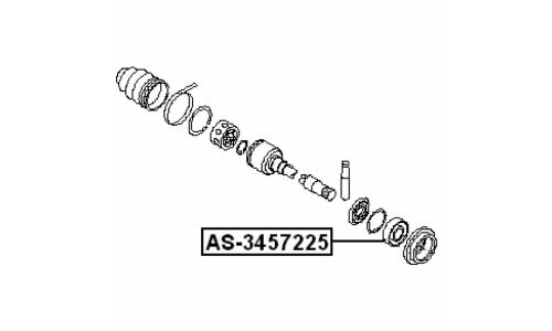 Подшипник привода Febest опорный, арт. AS-3457225