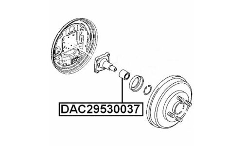 Подшипник ступицы колеса Febest, арт. DAC29530037