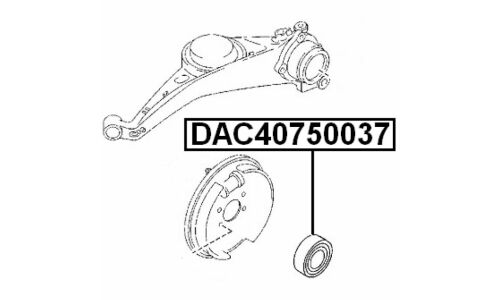 Подшипник ступицы колеса Febest, арт. DAC40750037