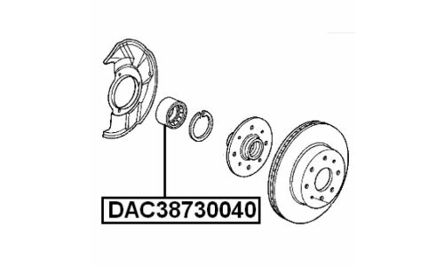 Подшипник ступицы Febest, арт. DAC38730040