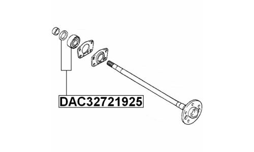 Подшипник полуоси Febest, арт. DAC32721925