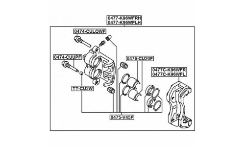 Поршень тормозного суппорта Febest, передний, арт. 0476-CU20F