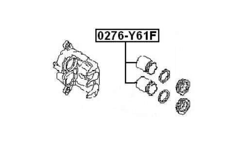 Поршень тормозного суппорта Febest, передний, арт. 0276-Y61F
