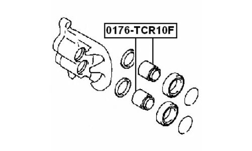 Поршень тормозного суппорта Febest, передний, арт. 0176-TCR10F